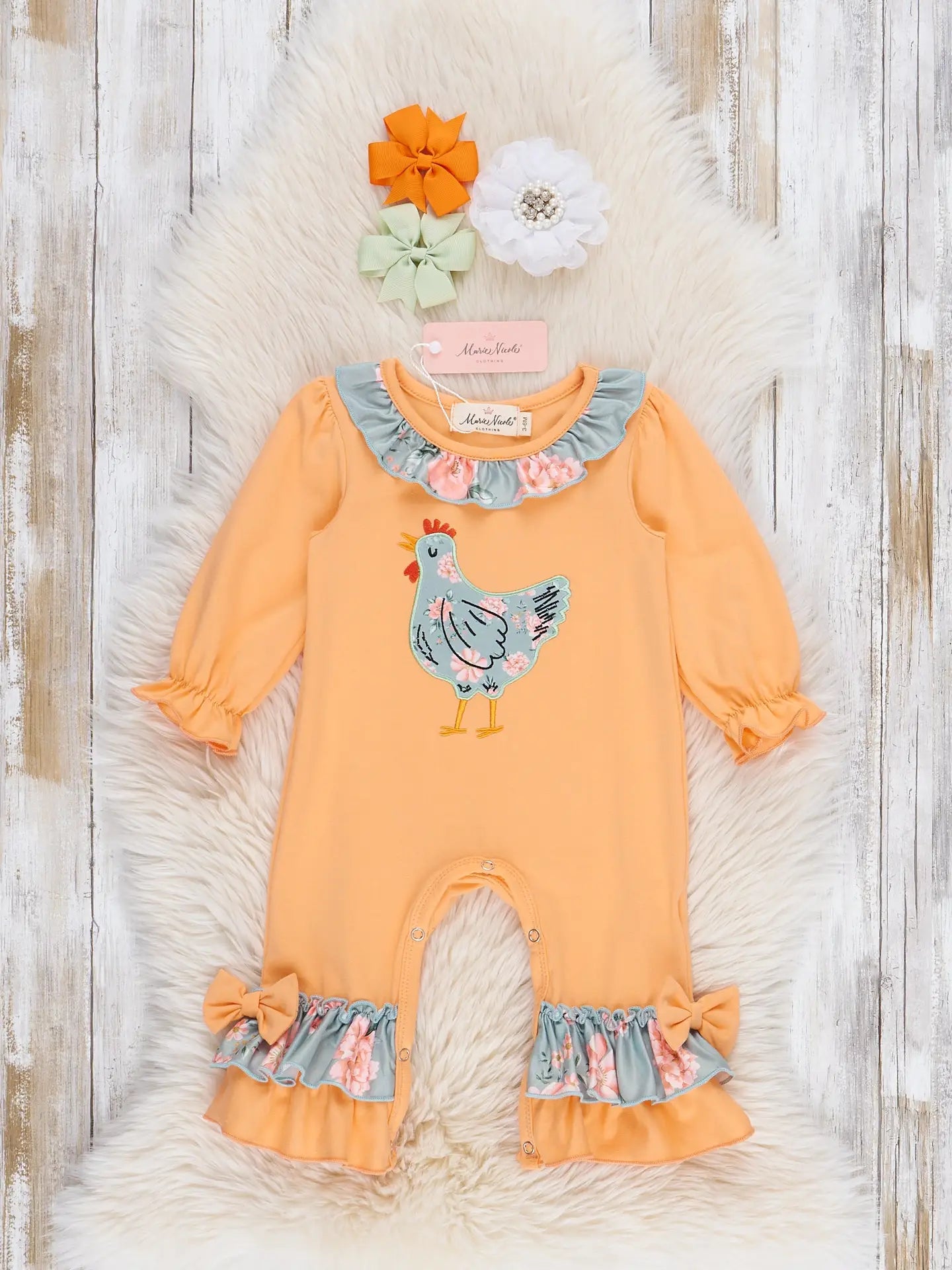 Farmhouse Floral Chick Romper