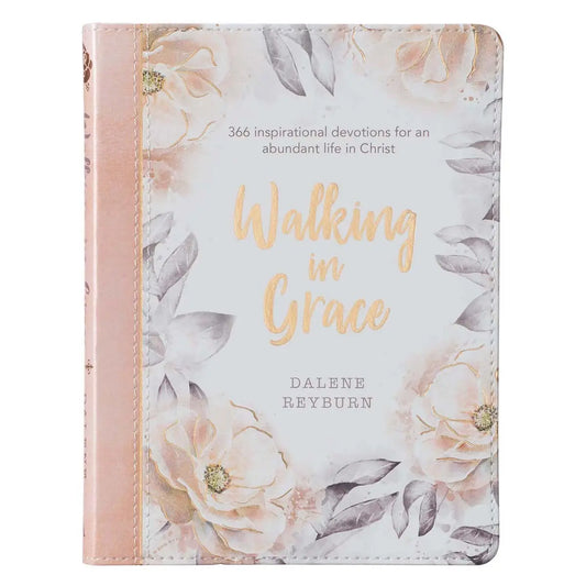 Walking in Grace Devotional Book Leather