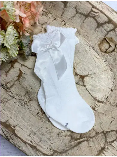 White Lace Socks