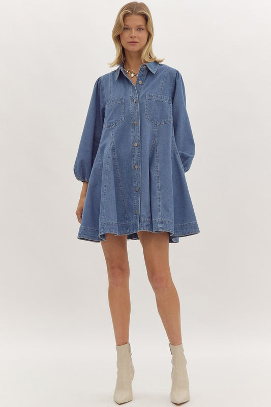 Let's Go Denim Dress