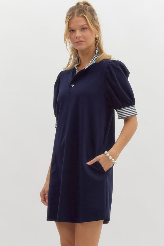 Gracefully in Navy Dress by Entro
