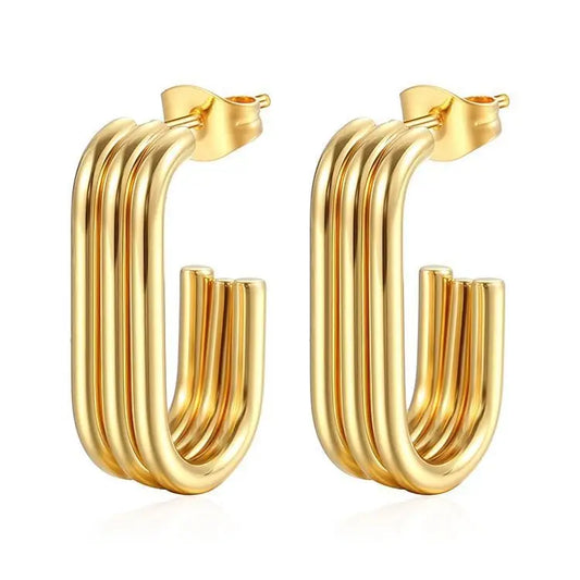 Gold Huggie Earrings 18k Tarnish Free