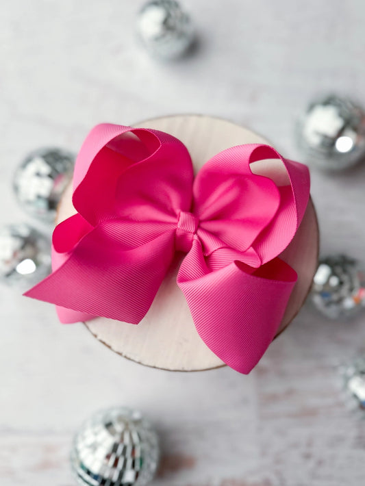 Hot Pink 5.5" hairbow
