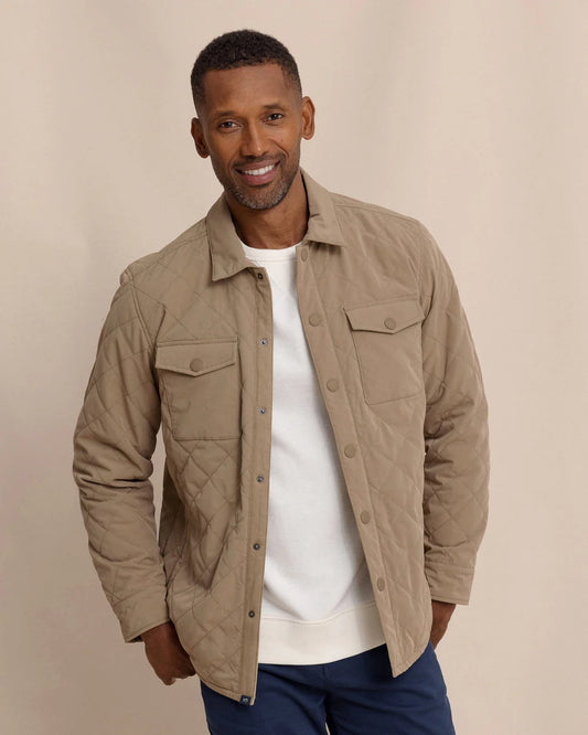 Southern Tied Petrified Oak Grafton Quilted Jacket