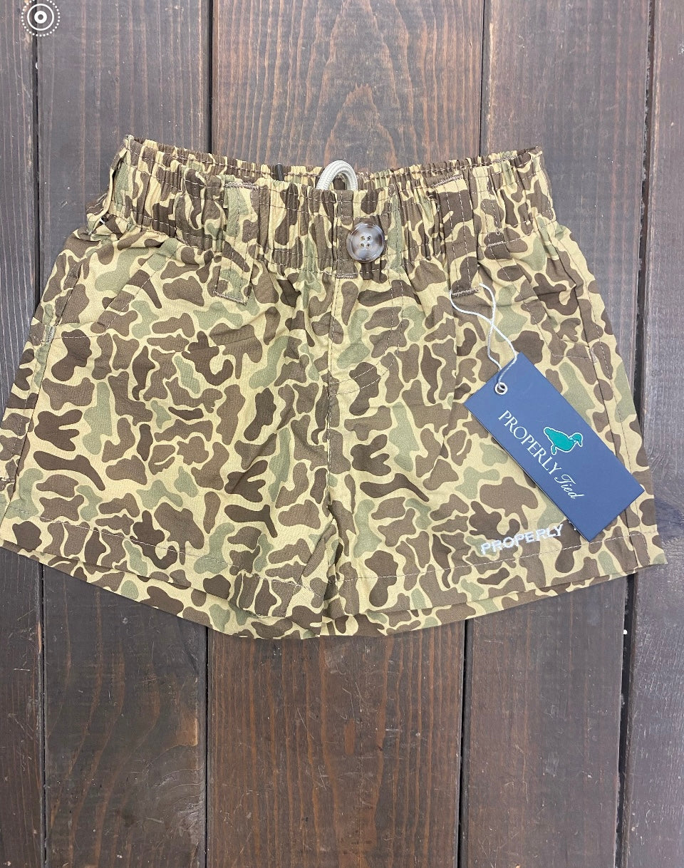 Properly Tied Vintage Camo Shorts