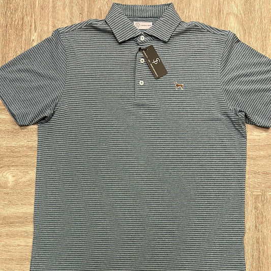 Cardinal Creek Melange Teal/Melange White Polo