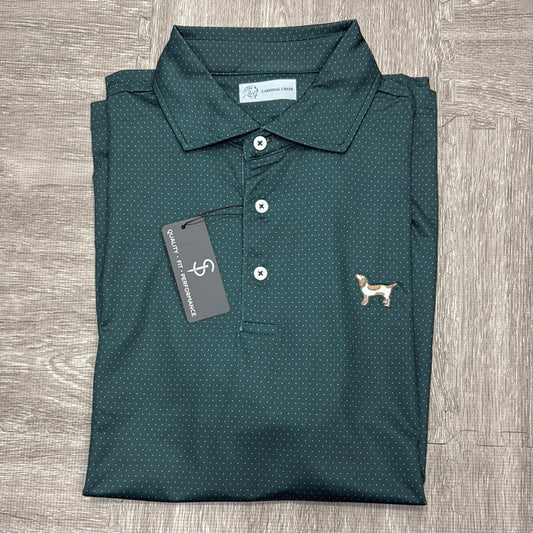 Cardinal Creek Hunter Green/Silver Polo