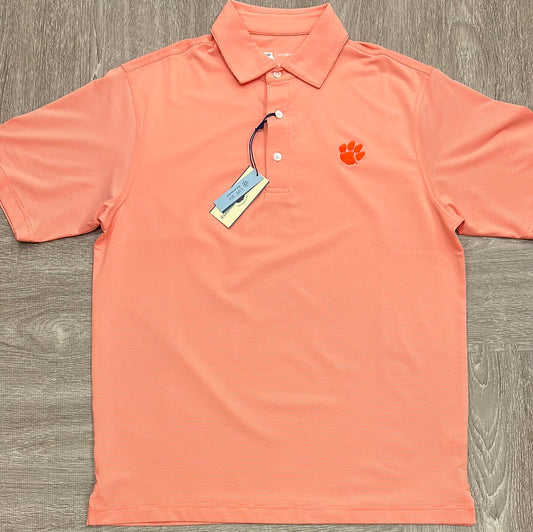 Onward Reserve Hairline Stripe Clemson Polo