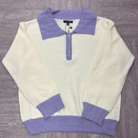 Jesse Zipper Sweater in Lavender