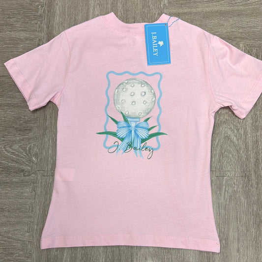 J Bailey Girl's Golf Logo Tee