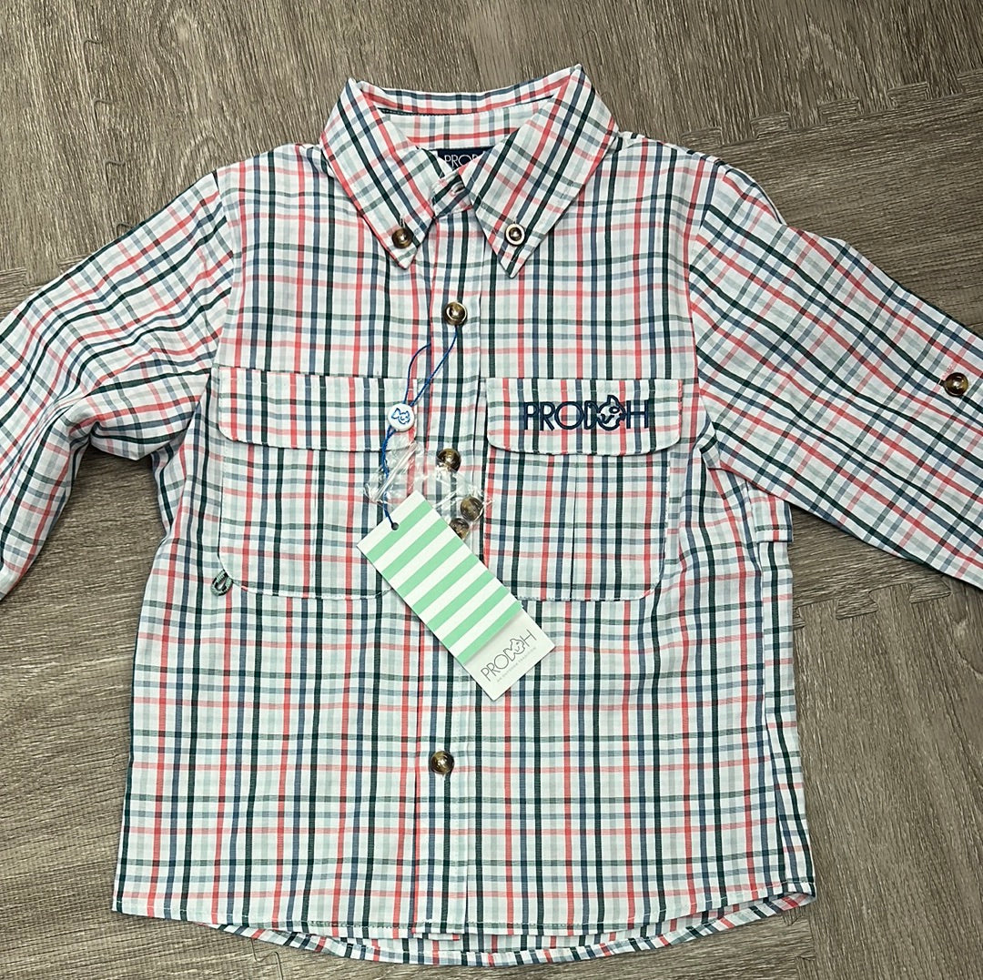 Prodoh LS Plaid Shirt Boys