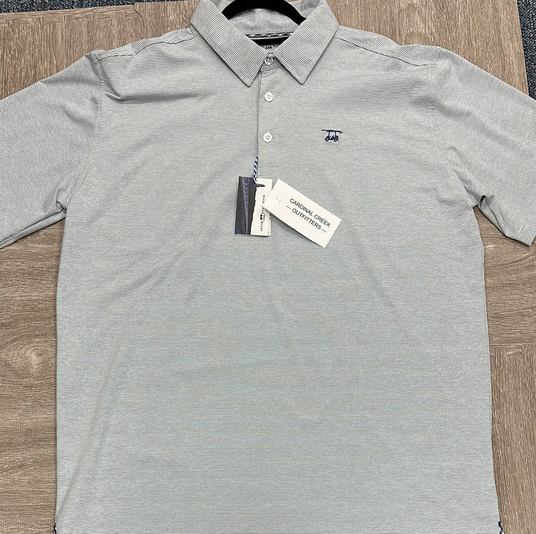 Bald Head Blues Grey/ White Polo