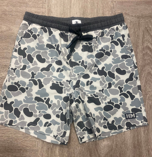 Hurricane Marsh Brown Athletic Camo Shorts