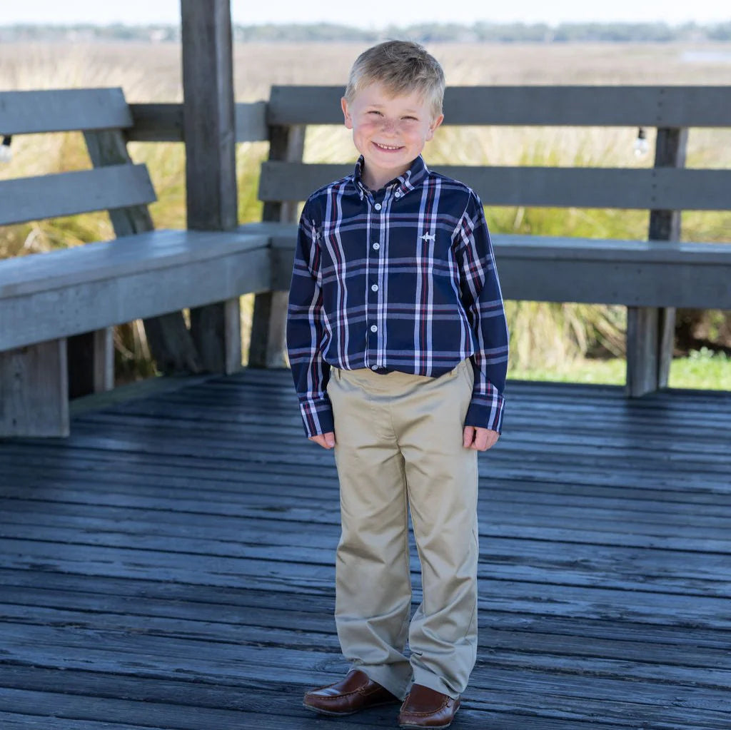 Saltwater Boys Scotland Plaid Carter Oxford Shirt