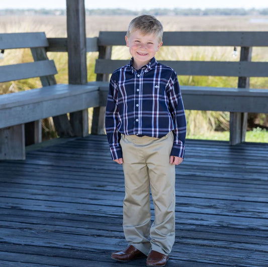 Saltwater Boys Scotland Plaid Carter Oxford Shirt