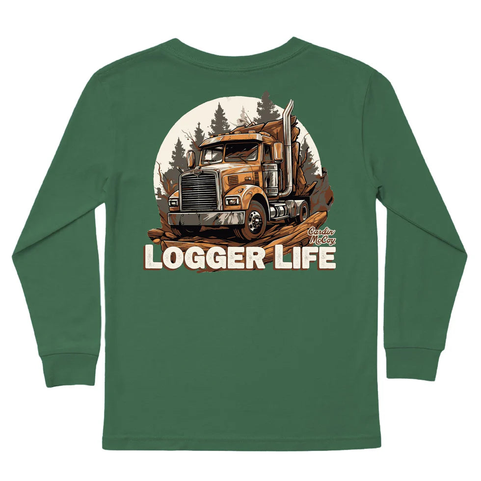 Cardin McCoy Kids' Logger Life Long-Sleeve Tee