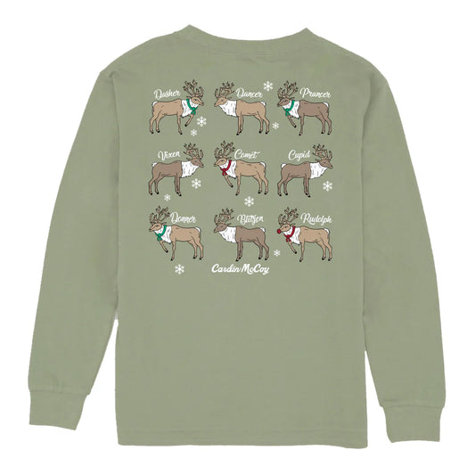 Cardin McCoy Reindeer Breeds LS Tee