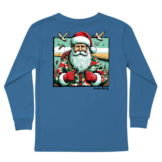 Cardin McCoy Kids' Santa Duck Hunter Long-Sleeve Tee