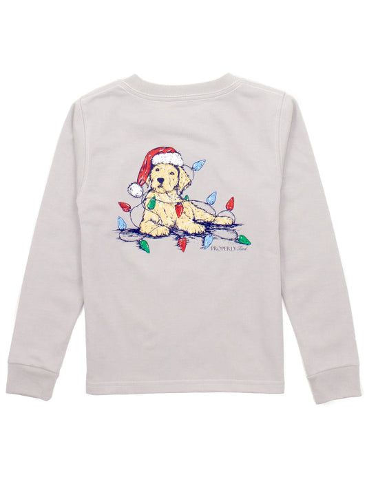 Properly Tied Santa Paws LS Tee