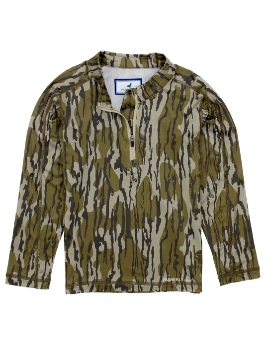 Properly Tied Boys Finn Pullover Mossy Oak Original Bottomland