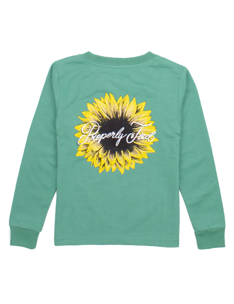 Properly Tied Girl's Sunflower LS