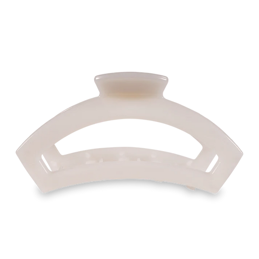 Teletie Open Coconut White Large Claw Hair Clip
