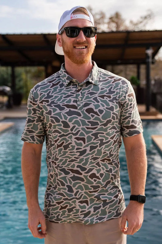 Burlebo Retro Duck Camo Polo