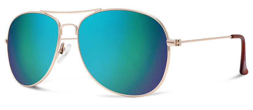 Abaco Avery Gold/Ocean Sunglasses