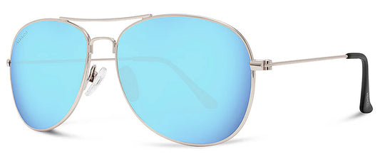 Abaco Avery Silver/Caribbean Blue Sunglasses