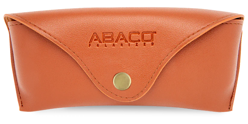 Abaco Brown Leather Sunglass Case