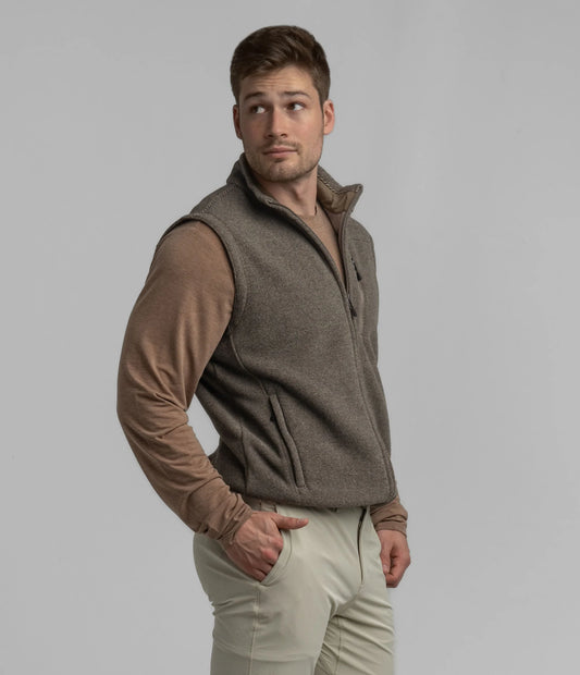 Southern Shirt Co Basecamp Fleece Vest in Caribou