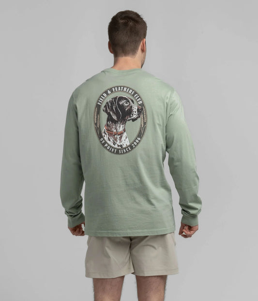 Southern Shirt Field and Feathers Tee - Iceberg Green