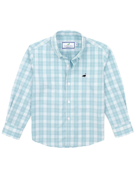 Properly Tied Boys Seasonal Sportshirt Spanish Moss