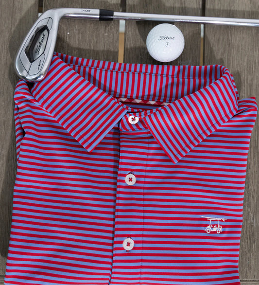 Bald Head Blues Albatross State Red/Bell Polo