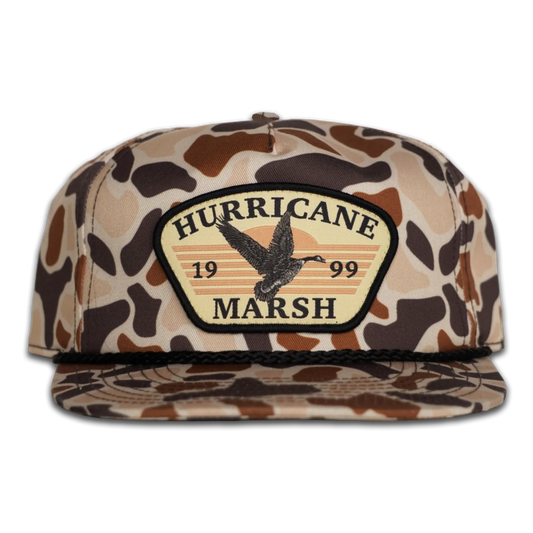 Hurricane Marsh Old School Scout Camo Roper Hat
