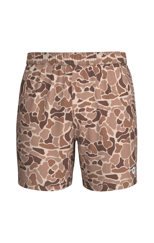 Boys Southern Point Sun Washed Shorts- Camo Tan