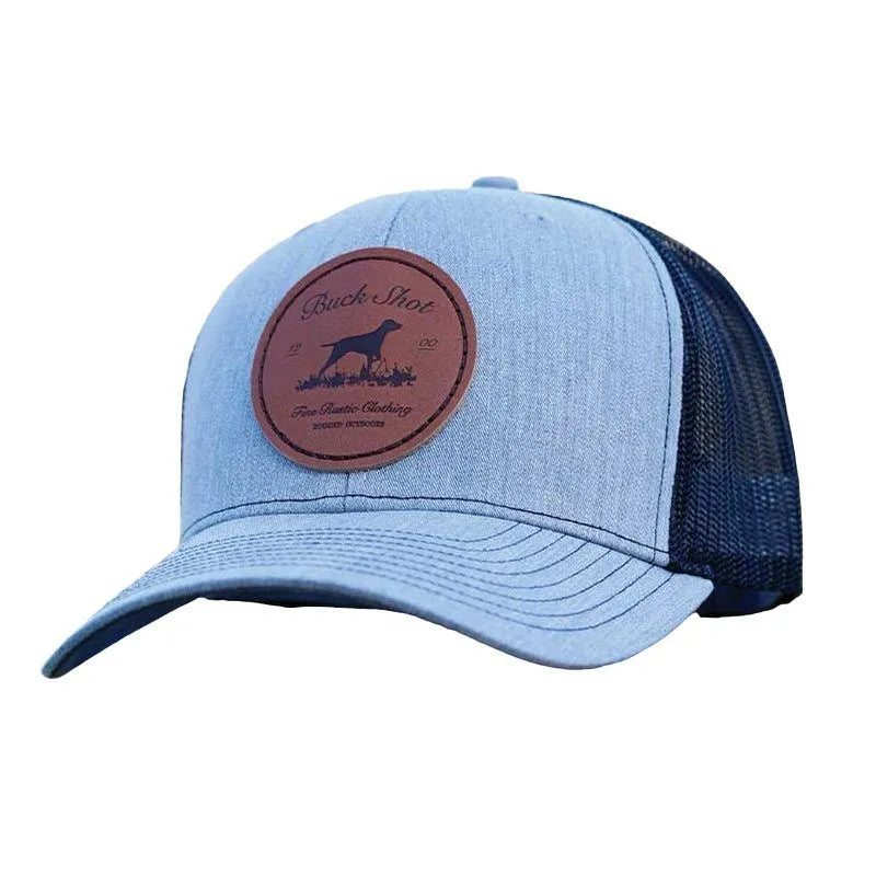 Buck Shot Bird Dog Leather Patch Hat