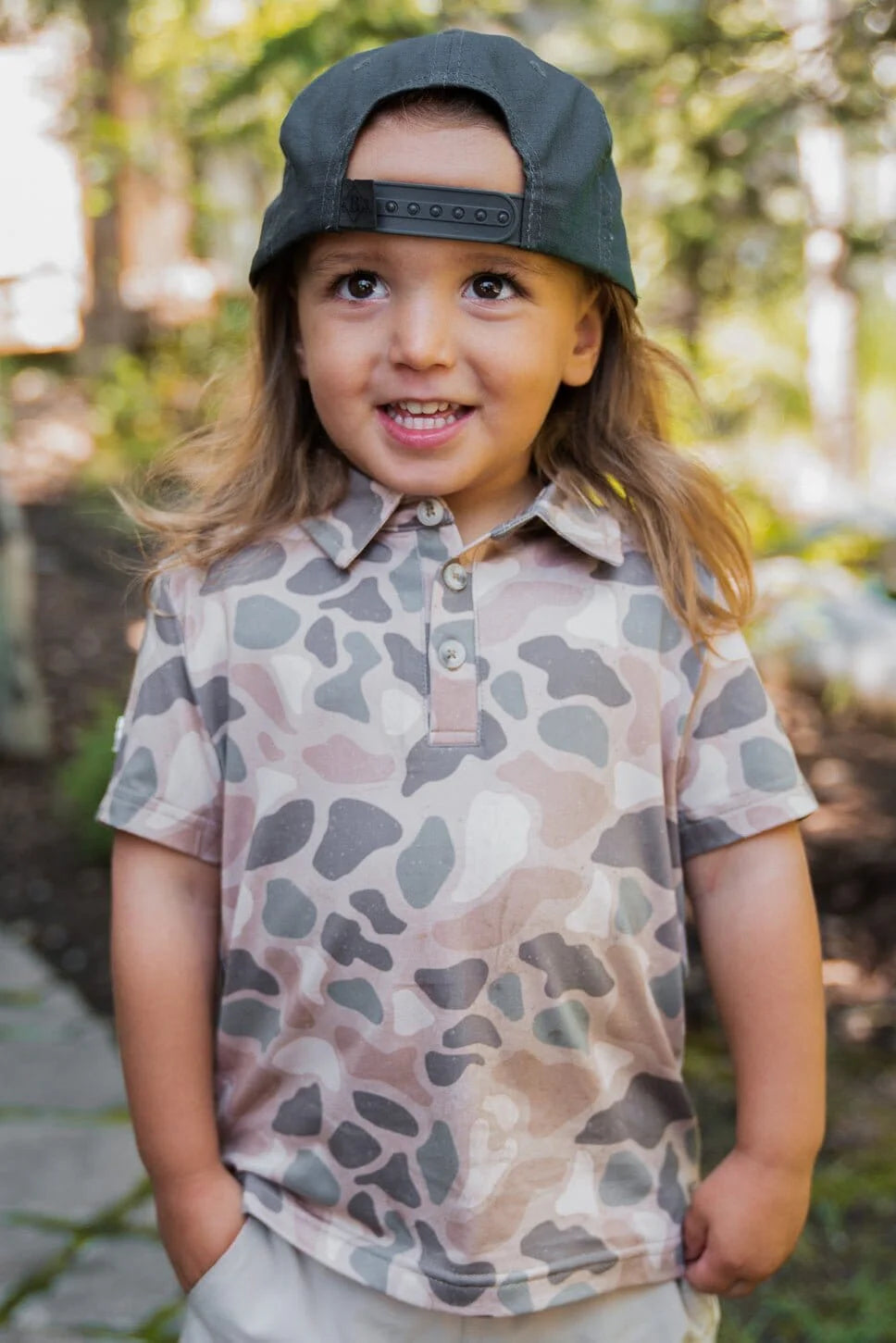 Burlebo Pintail Camo Polo for Boys